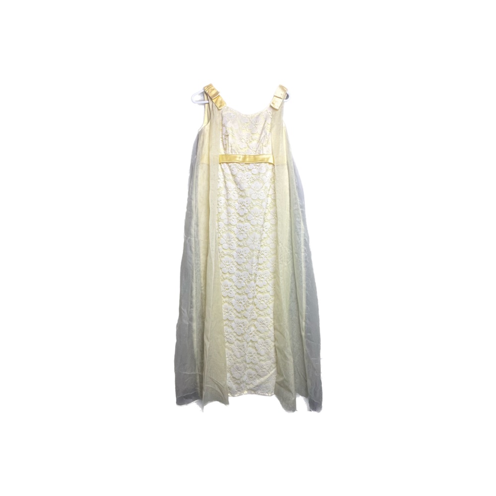 Vintage Yellow Evening Gown